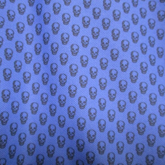 Peter Millar Crown Summer Comfort Polo T-Shirt Skull Design Blue Men Size | XL - Picture 4 of 10